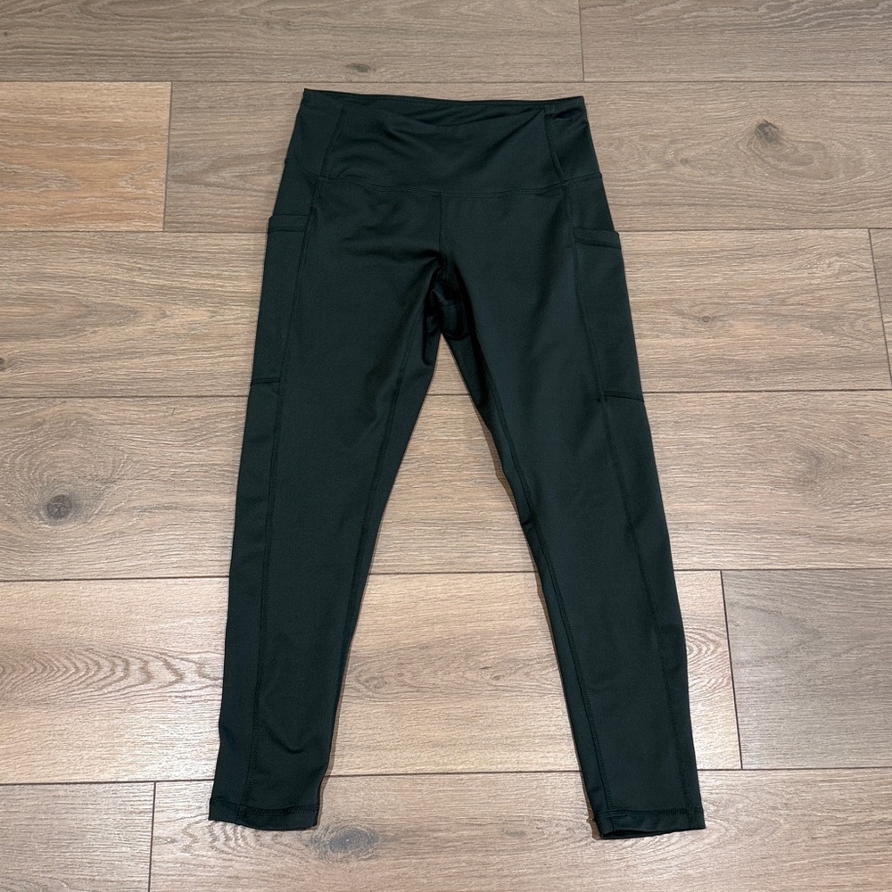 Z BY ZELLA Green High Rise Active Workout Running Yoga Pocket Gym Legging Size S